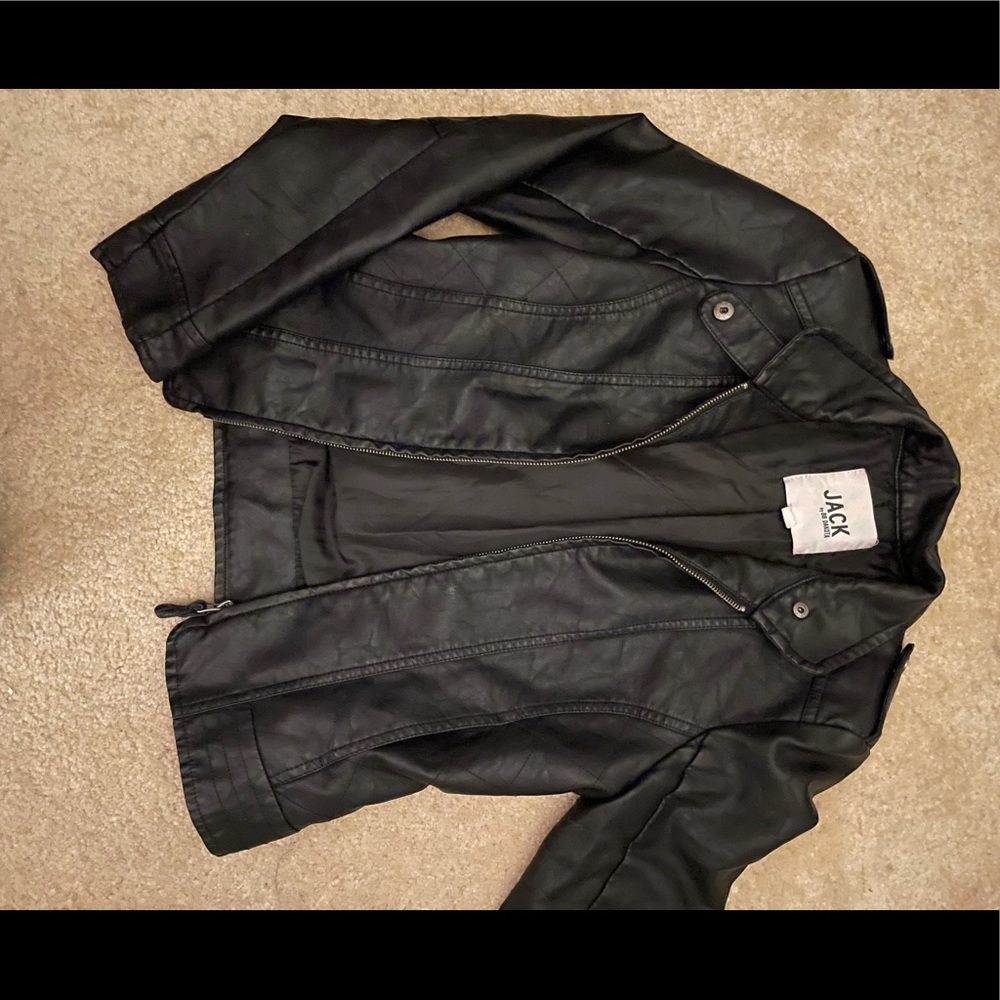 🖤🏍black vegan fauxleather 🏍jacket🖤